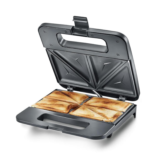 Judge by Prestige 800 Watts Sandwich Maker with Sandwich Grill / Plain Plates (03)| Power Indicators | Non-Stick Heating Plate |Heat resistant Body
