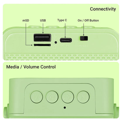 ZEBRONICS County 8, Portable Bluetooth Speaker, 8 Watts, BTv5.3, TWS, RGB LED, Call Function