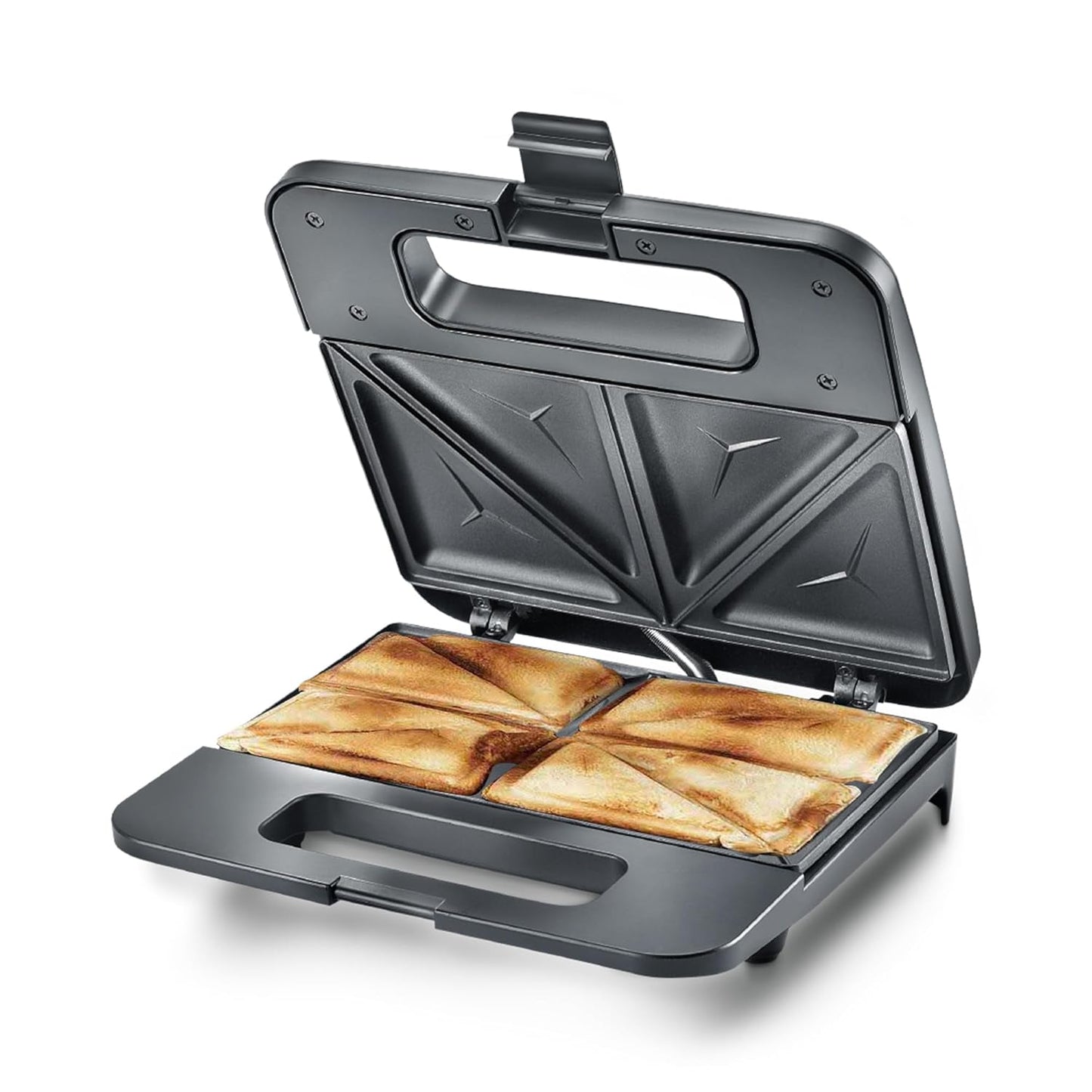 Judge by Prestige 800 Watts Sandwich Maker with Sandwich Grill / Plain Plates (03)| Power Indicators | Non-Stick Heating Plate |Heat resistant Body