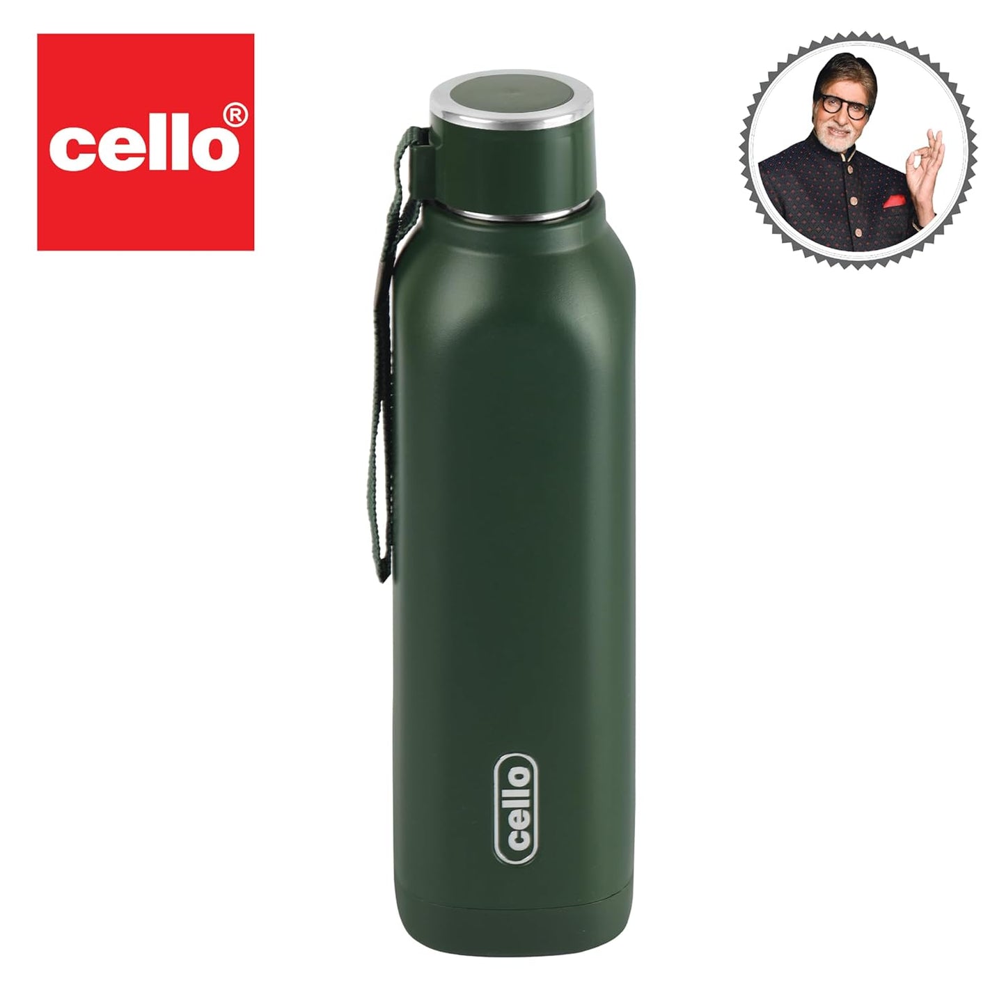 Cello Puro Steel-X Royce | Inner Steel Bottle | PU Insulation | Cold Insulated Bottle | Best Usage for Office/School/College/Gym/Picnic/Home/Fridge