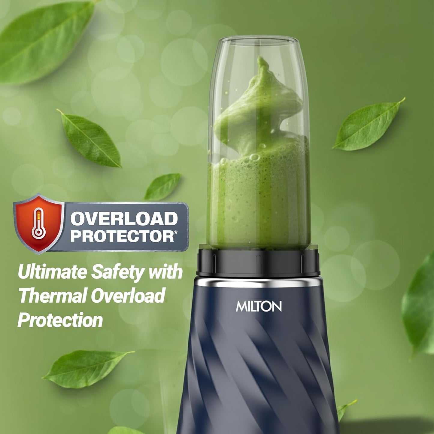 Milton Appliances Miniq Mini Bullet Mixer Grinder I Powerful HTLV 350W Motor