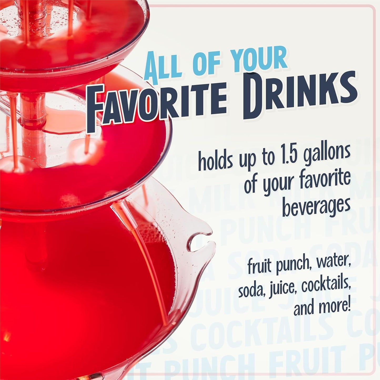 New Moctail Fountain | For Juice | Wine | Pani Puri | Party Perfect - 4 Ltrs Capacity