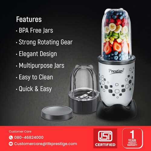 Prestige 350 Watts Nutri-Mix 2.0 Mixer Grinder with 2 Jars