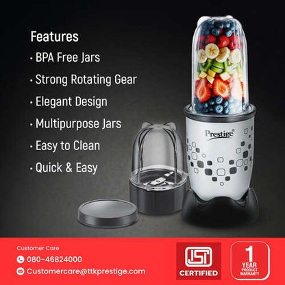 Prestige 350 Watts Nutri-Mix 2.0 Mixer Grinder with 2 Jars