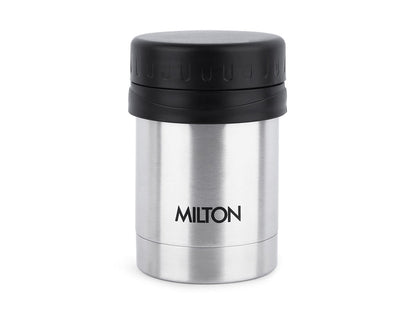 Milton Soup Flask Deluxe 350 Thermosteel I 100% Leak Proof I Premium SS304 Stainless Steel I Vacuum Insulated I Thermos for Soup, Tea, Coffee, 340 ml, Silver
