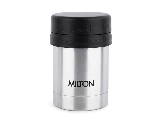Milton Soup Flask Deluxe 350 Thermosteel I 100% Leak Proof I Premium SS304 Stainless Steel I Vacuum Insulated I Thermos for Soup, Tea, Coffee, 340 ml, Silver