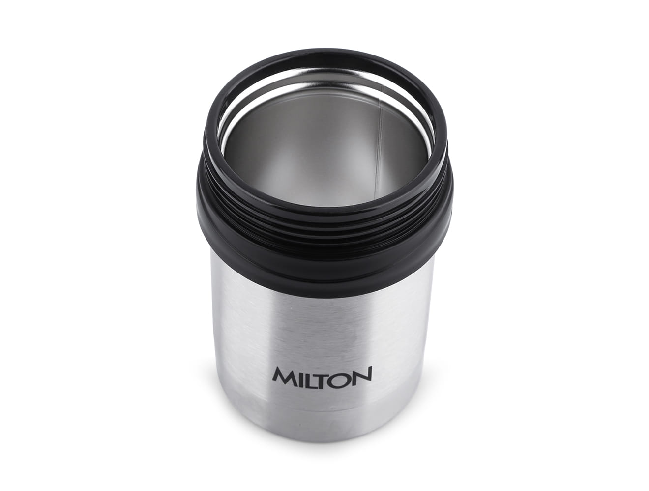 Milton Soup Flask Deluxe 350 Thermosteel I 100% Leak Proof I Premium SS304 Stainless Steel I Vacuum Insulated I Thermos for Soup, Tea, Coffee, 340 ml, Silver
