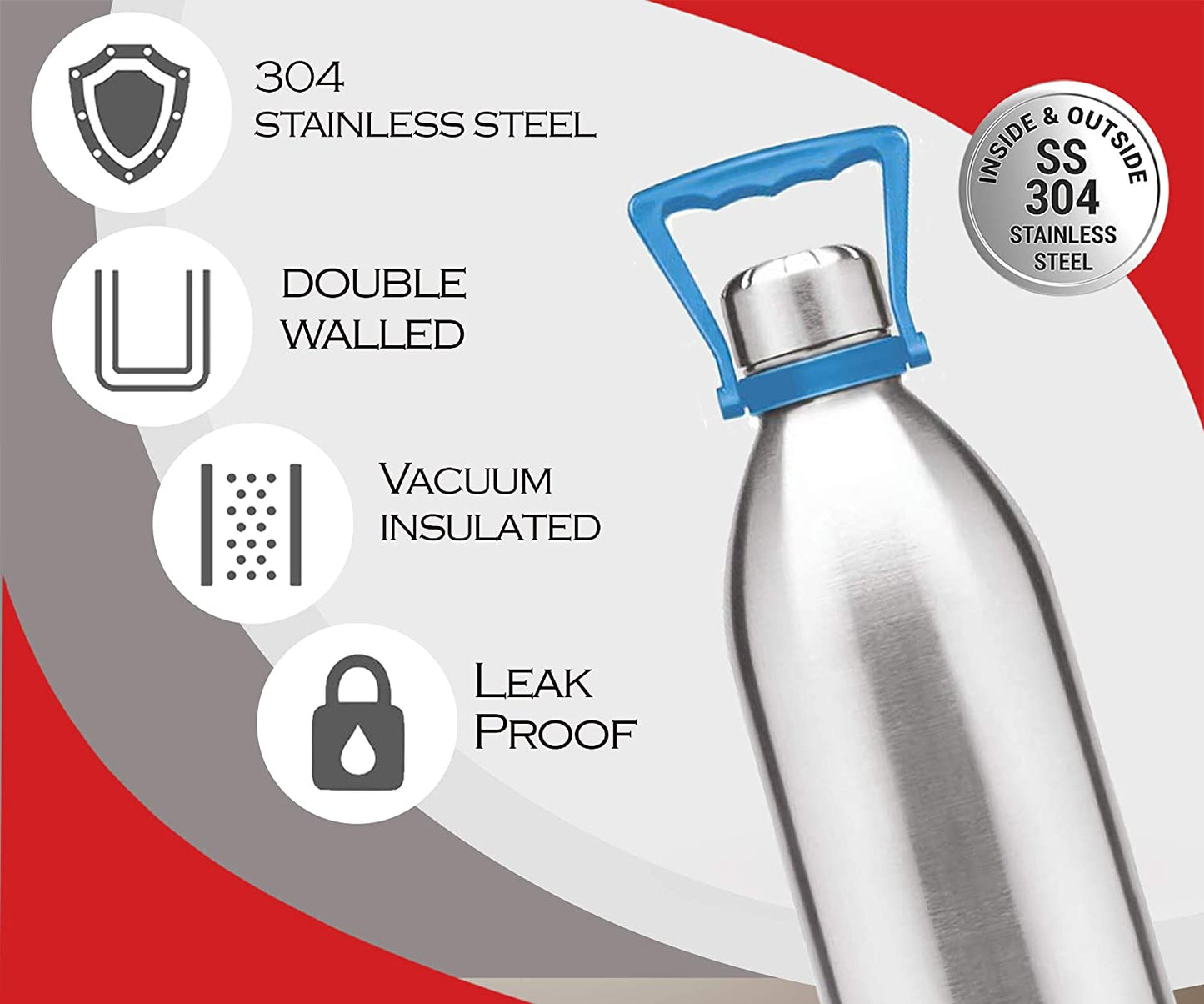 Milton SS Duo with Handle Hot n Cold Flask